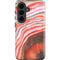 Orange Watercolor Geode Galaxy S26 Plus Impact Case