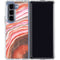 Orange Watercolor Geode Galaxy Z Fold5 5G Clear Case