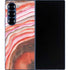 Orange Watercolor Geode Galaxy Z Fold6 Skin