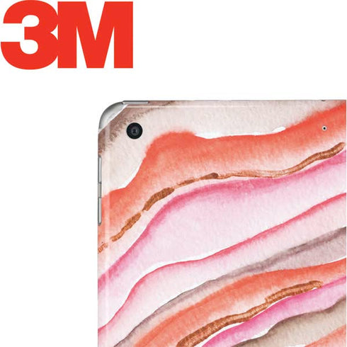 Orange Watercolor Geode Apple iPad Skin