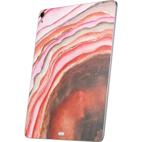 Orange Watercolor Geode Apple iPad Air Skin