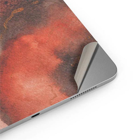 Orange Watercolor Geode Apple iPad Air Skin