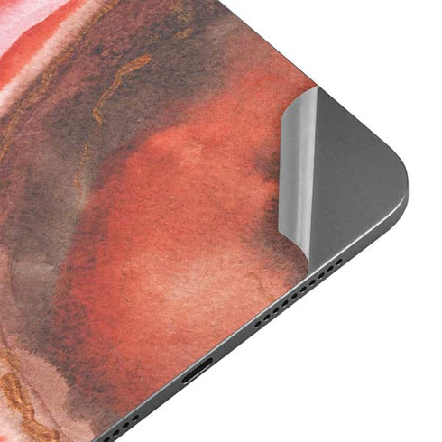 Orange Watercolor Geode Apple iPad Mini Skin