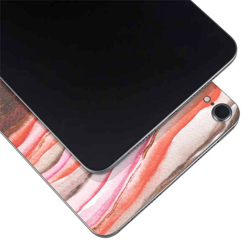 Orange Watercolor Geode Apple iPad Mini Skin