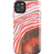 Orange Watercolor Geode iPhone Cases