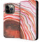 Orange Watercolor Geode iPhone 13 Pro Folio Case