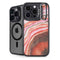 Orange Watercolor Geode iPhone 14 Pro Max Kickstand Case