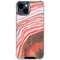 Orange Watercolor Geode iPhone 15 Clear Case