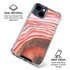 Orange Watercolor Geode iPhone 15 Clear Case