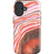 Orange Watercolor Geode iPhone 16 Magsafe Impact Case