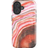 Orange Watercolor Geode iPhone 16 Magsafe Impact Case