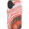 Orange Watercolor Geode iPhone 16 Plus Magsafe Impact Case