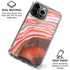 Orange Watercolor Geode iPhone 16 Pro Clear Case