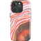 Orange Watercolor Geode iPhone 16 Pro Max Impact Case