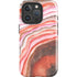 Orange Watercolor Geode iPhone 16 Pro Max Impact Case