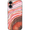 Orange Watercolor Geode iPhone 16 Skin
