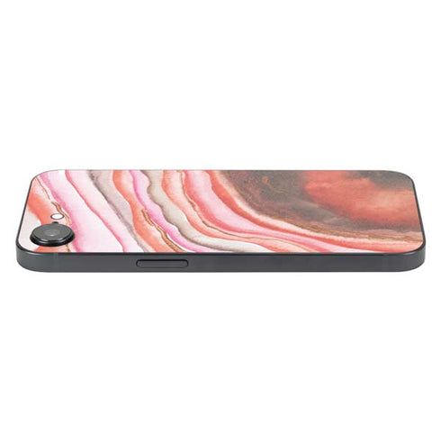 Orange Watercolor Geode iPhone 16e Skin