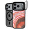 Orange Watercolor Geode iPhone 18 Pro Kickstand Case