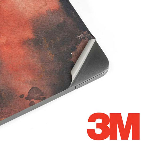 Orange Watercolor Geode MacBook Skins