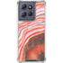 Orange Watercolor Geode Moto G Stylus 5G (2025) Clear Case