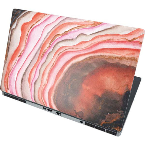 Orange Watercolor Geode Dell Precision Skin
