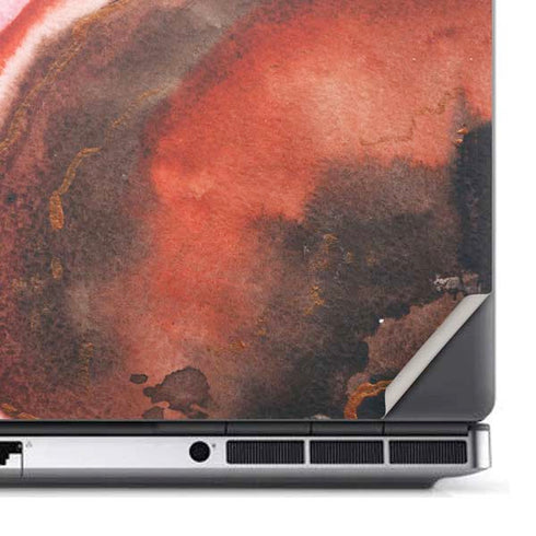 Orange Watercolor Geode Dell Precision Skin