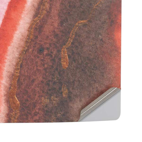 Orange Watercolor Geode PS5 Pro Disk Console Skin