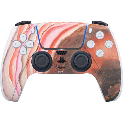 Orange Watercolor Geode PlayStation PS5 Skins