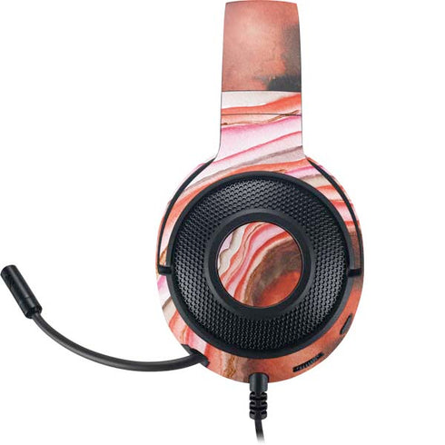 Orange Watercolor Geode Razer Kraken X Skin