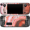 Orange Watercolor Geode Steam Deck Handheld Gaming Computer OLED Skin