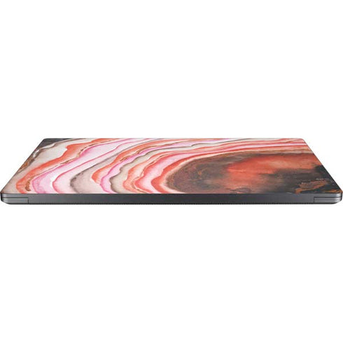 Orange Watercolor Geode Surface Laptop 7 15in Skin