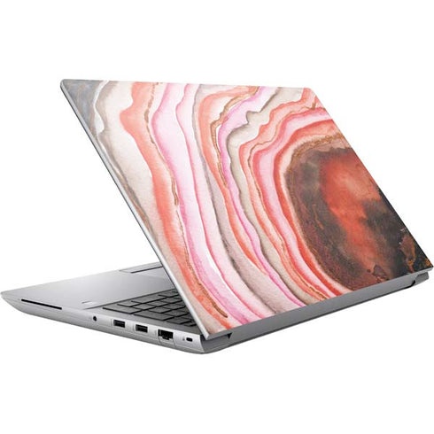 Orange Watercolor Geode HP ZBook Fury 16 G10 Skin