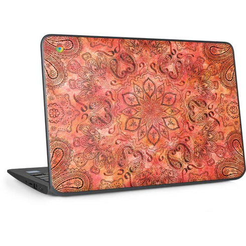 Orange Zen HP Chromebook Skin