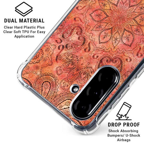 Orange Zen Galaxy A36 5G Clear Case