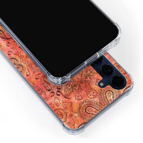 Orange Zen Galaxy A55 5G Clear Case