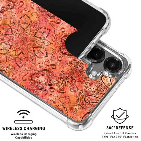 Orange Zen Galaxy S26 Clear Case