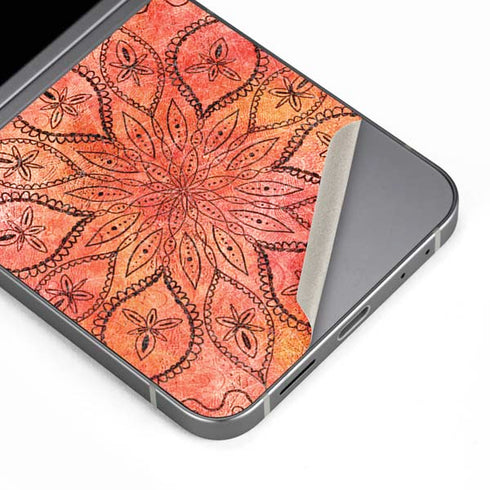 Orange Zen Galaxy Z Flip6 Skin