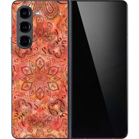 Orange Zen Galaxy Z Fold5 5G Skin