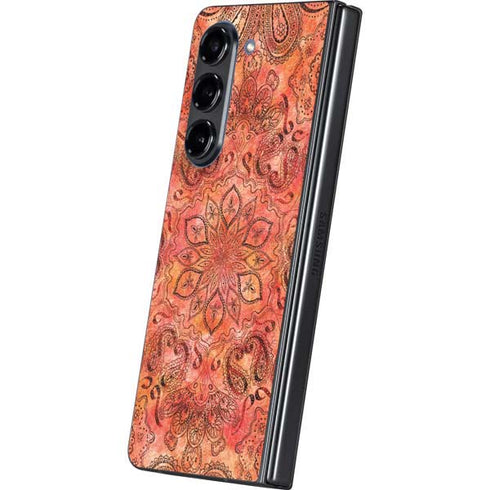 Orange Zen Galaxy Z Fold5 5G Skin