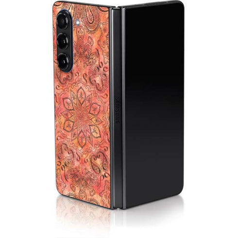 Orange Zen Galaxy Z Fold5 5G Skin