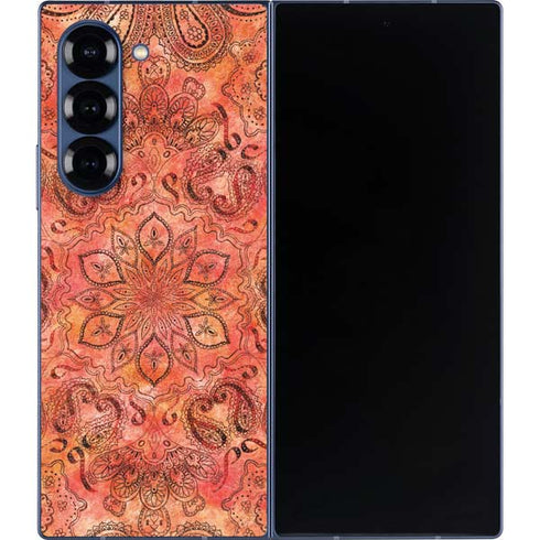 Orange Zen Galaxy Z Fold6 Skin