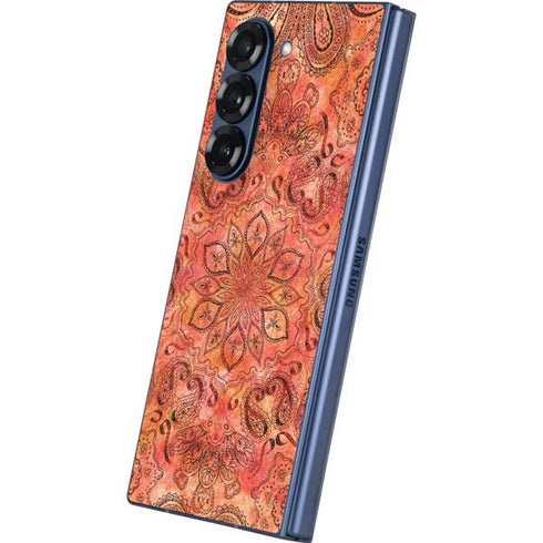 Orange Zen Galaxy Z Fold6 Skin
