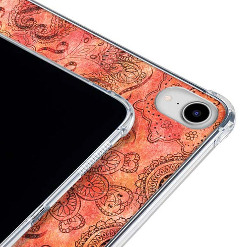 Orange Zen iPad 11th Gen (2025) Clear Case