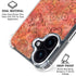 Orange Zen iPhone 16 Plus Clear Case