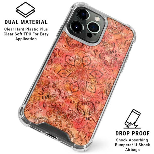 Orange Zen iPhone 16 Pro Clear Case