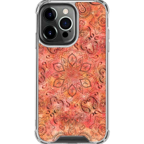 Orange Zen iPhone 16 Pro Max Clear Case