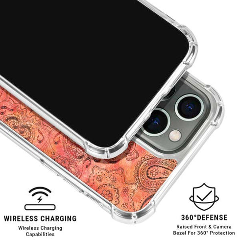 Orange Zen iPhone 16 Pro Max Clear Case