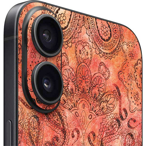 Orange Zen iPhone 16 Skin