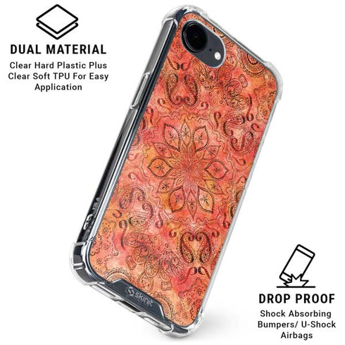 Orange Zen iPhone 16e Clear Case