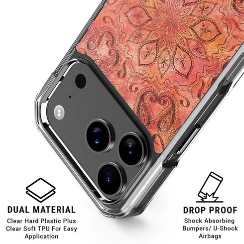 Orange Zen iPhone 18 Pro Clear Case